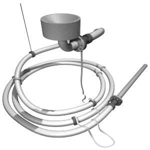 flexible floating roof drain