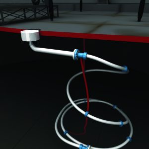 flexible floating roof drain