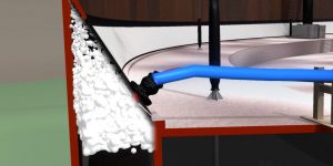 foam delivery fire suppression system
